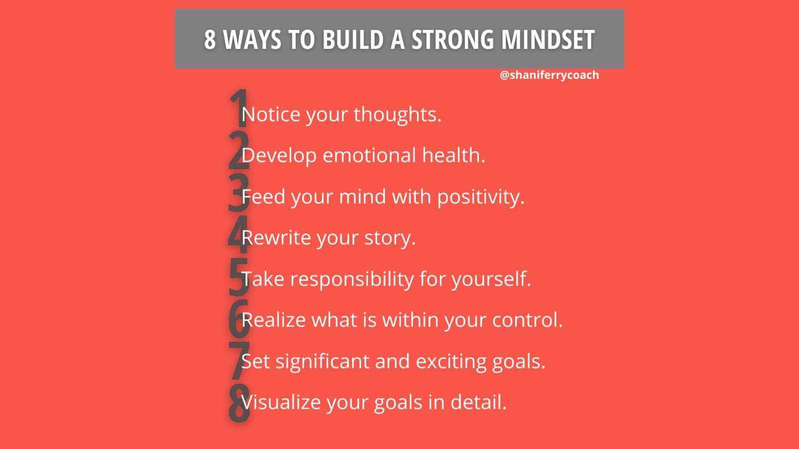 8 Ways to build strong mindset