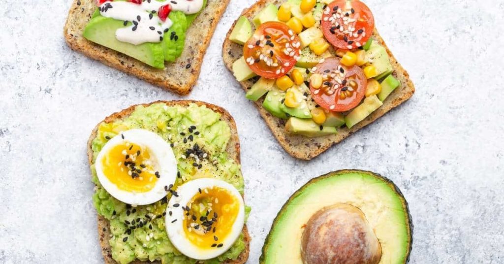 Eat vegetables for weight loss. Avocado toast.